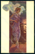 Artist Signed Malugani Glamour Fashion Lady Mode serie 76-2 postcard HR1754 – fronte