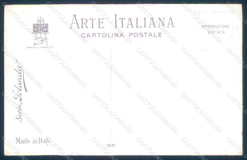 Artist Signed Marchisio Lady Romantic Couple serie 1021 postcard HR1764 – retro