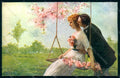 Artist Signed Marchisio Lady Romantic Couple serie 1024 postcard HR1765 – fronte