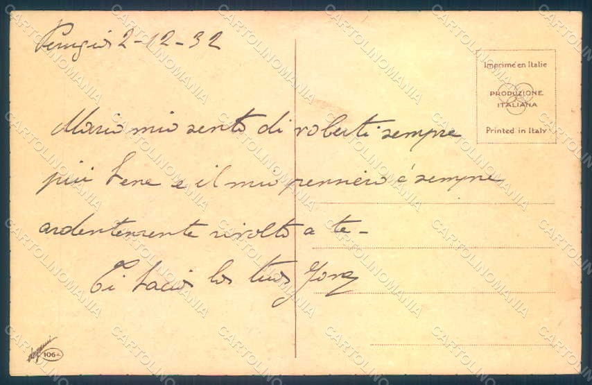 Artist Signed Riccio L Lady Romantic Couple Degami 1064 WRINKLES postcard HR1796 – retro
