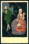 Artist Signed Properzi Lady Romantic Couple Degami 1015 postcard HR1800 – fronte