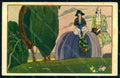 Artist Signed Lady Romantic Couple Earter Art Deco Degami 1031 postcard HR1801 – fronte