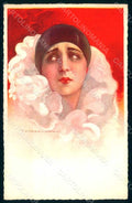 Artist Signed Corbella Pierrot Italian Art Deco Degami 743 postcard HR1802 – fronte