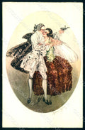 Artist Signed Gilles Lady Romantic Couple serie 1961 postcard HR1821 – fronte