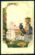 Artist Signed LombardLady Romantic Couple serie 2133 postcard HR1822 – fronte