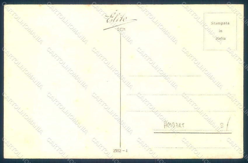 Artist Signed Ambart Lady Romantic Couple serie 2552-4 postcard HR1824 – retro