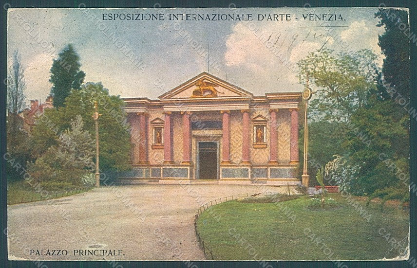 Italy Venezia Expo Palazzo Principale CREASES postcard HR1917 – fronte