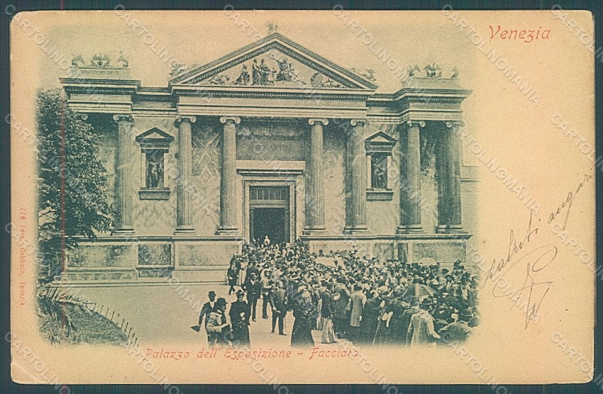 Italy Venezia Expo Palazzo Principale Gobbato CREASES postcard HR1918 – fronte