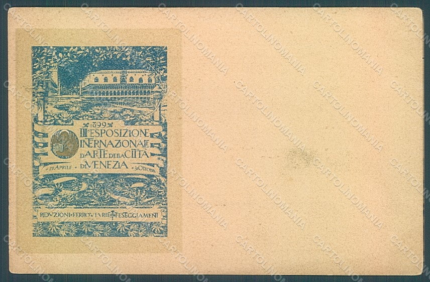 Artist Signed Sezanne A. Venezia Expo 1899 CREASES postcard HR1928 – fronte