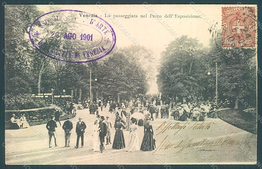 Italy Venezia IV Expo 1901 Esposizione Arte Parco postcard HR1939 – fronte