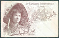 Artist Signed Lady Venezia IV Expo 1901 Esposizione Arte CORNER CREASE pc HR1941 – fronte
