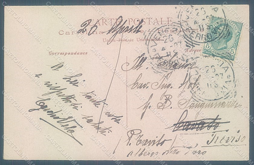 Italy Venezia VII Expo 1907 Photo RPPC postcard HR1953 – retro