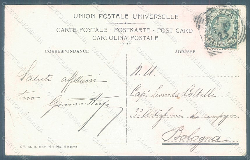Artist Signed Sezanne A. Venezia VII Expo 1907 WRINKLES postcard HR1954 – retro
