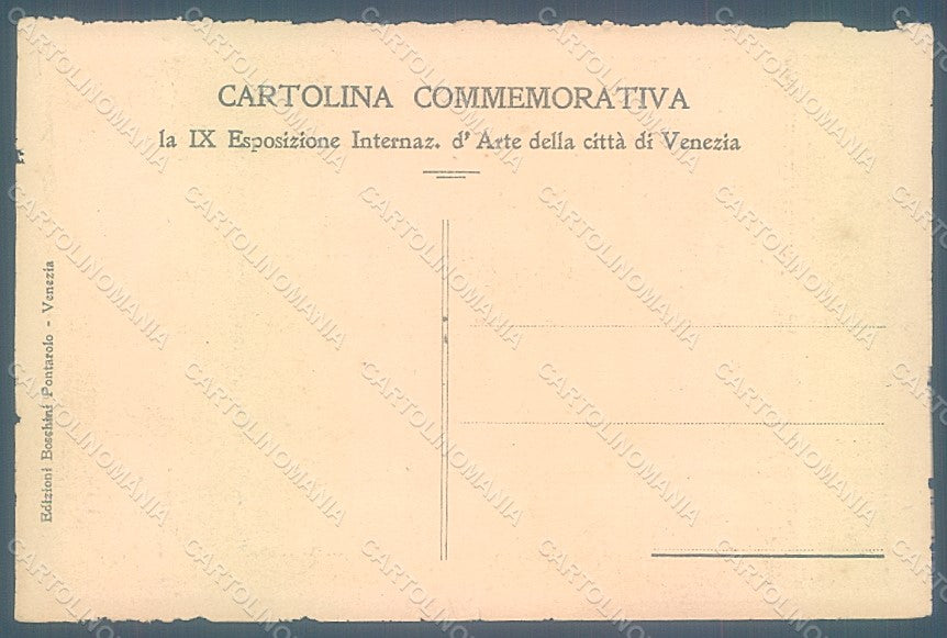 Artist Signed Boschini Venezia IX Expo 1910 Esposizione Arte postcard HR1960 – retro