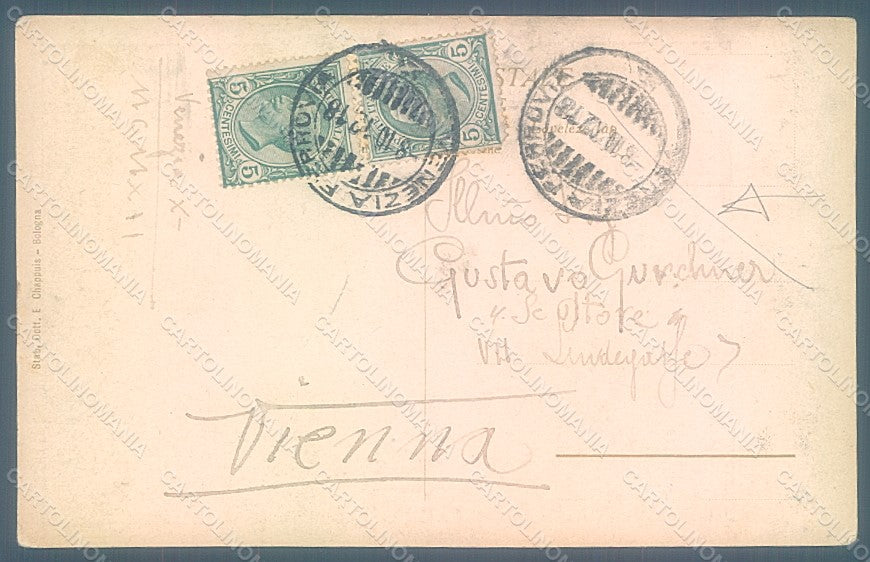 Artist Signed Sezanne Venezia X Expo 1912 Esposizione Arte CREASED pc HR1966 – retro