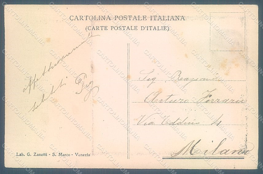Artist Signed Sezanne Venezia X Expo 1912 Esposizione Arte postcard HR1968 – retro