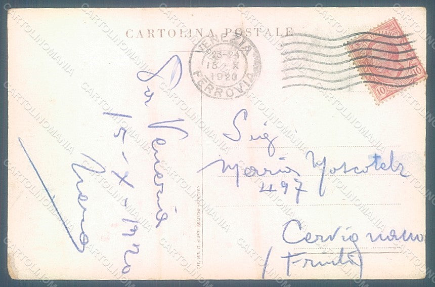 Artist Signed Sezanne Lady Venezia XII Expo 1920 Esposizione Arte pc HR1972 – retro