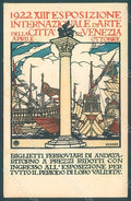 Artist Signed Cisari Venezia XIII Expo 1922 Esposizione Arte postcard HR1973 – fronte