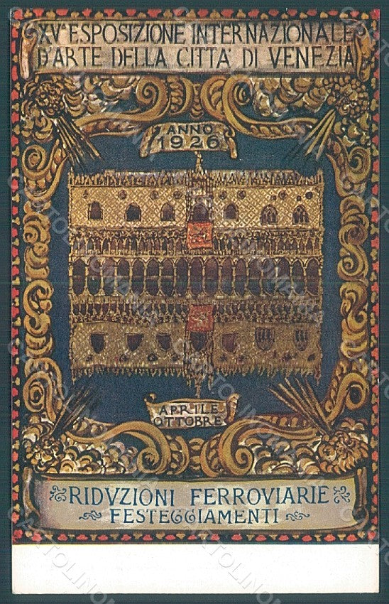 Artist Signed Sezanne ? Venezia XV Expo 1926 Esposizione Arte postcard HR1974 – fronte