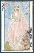Artist Signed Rie Cramer Lady May The Bride Seasons serie 134 postcard HR1998 – fronte