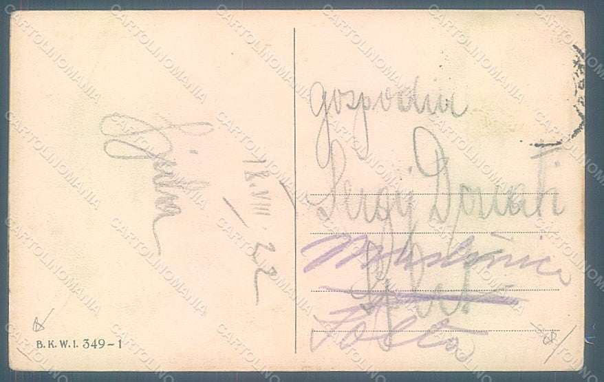 Artist Signed Koehler Mela Lady Fashion Glamour CORNERS CREASED postcard HR2011 – retro