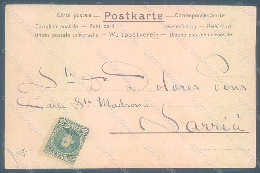 Artist Signed Spiegel Ferdinand Man Angels CORNERS CREASED postcard HR2021 – retro