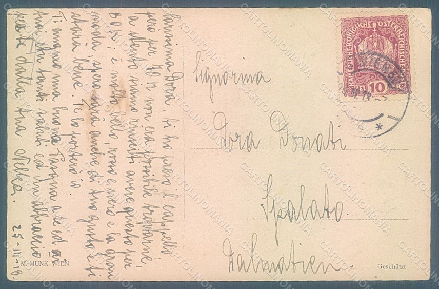 Artist Signed Koehler Mela Girl Child M.M. Vienne 1181 CORNER CREASED pc HR2024 – retro