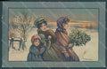 Artist Signed Parkinson E. Lady Child Christmas Faulkner 9170 postcard HR2034 – fronte