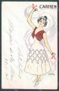 Artist Signed Utrillo Spanish Lady Fashion Carmen Opera WRINKLES pc HR2036 – fronte