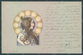Artist Signed Lady Art Nouveau Byzantine Head Relief postcard HR2053 – fronte