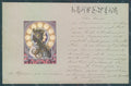 Artist Signed Lady Art Nouveau Byzantine Head Relief postcard HR2054 – fronte
