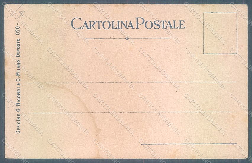 Artist Signed Mataloni Art Nouveau Geisha Iris Opera CORNER CREASE pc HR2059 – retro