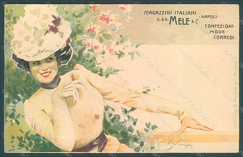 Artist Villa Lady Fashion Art Nouveau Advertising Mele Napoli WRINKLES pc HR2078 – fronte