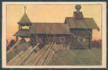 Artist Signed Bilibine Landscapes Red Cross Architettura postcard HR2092 – fronte