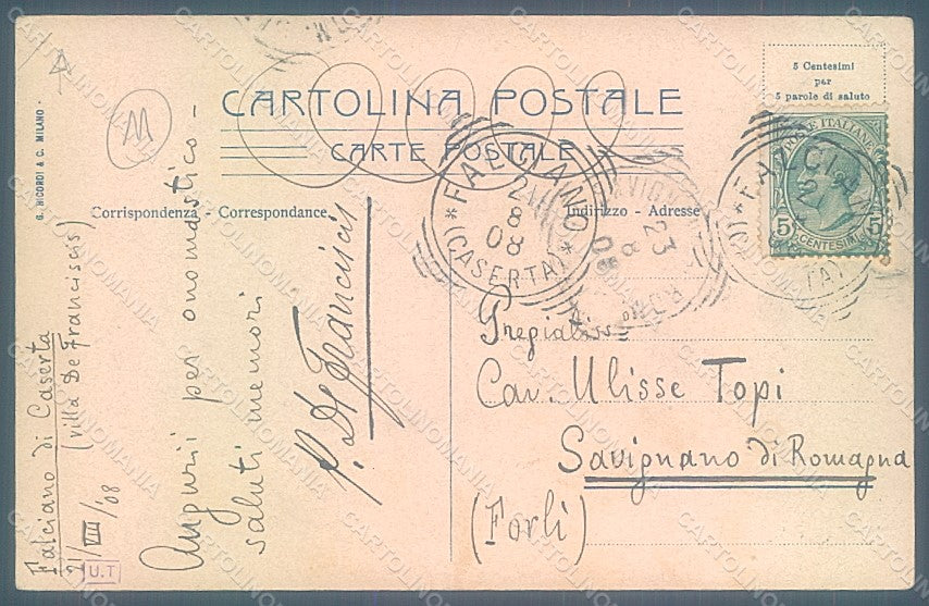 Artist Signed Romagnosi Piacenza Nuovo Ponte sul Po WRINKLES postcard HR2102 – retro