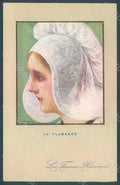 Artist Signed Dupuis E. Lady La Flamande Propaganda WW1 serie 37 postcard HR2116 – fronte