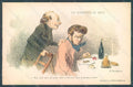 Artist Signed Daumier Men Les Humoristes de Jadis Solution Paufauberge pc HR2129 – fronte