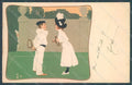 Artist Signed Wennerberg Children Sport Tennis WRINKLE Meissner 1039 pc HR2135 – fronte