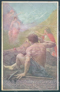 Artist Signed Pacchioni Man Art Nouveau EXPO Sempione WRINKLES TEARED pc HR2141 – fronte