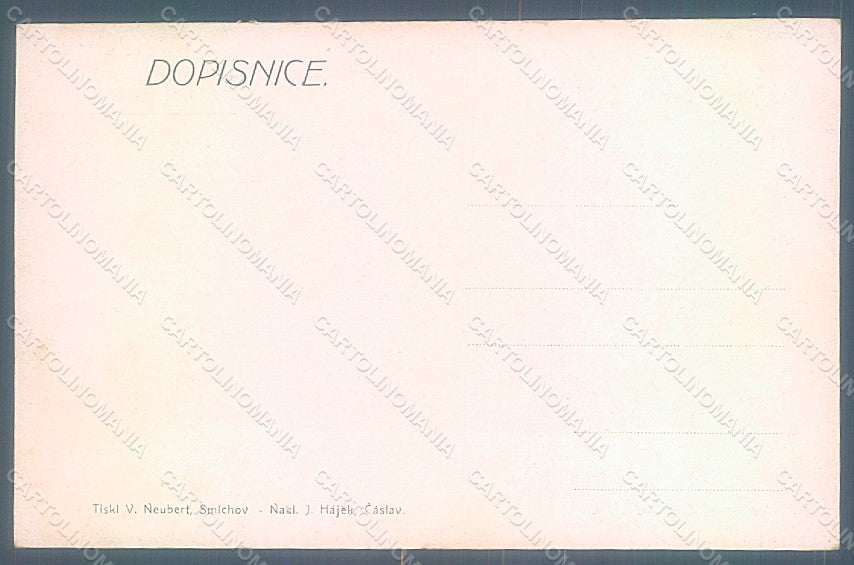 Artist Signed Kupka F. Lady Art Nouveau Prava Cloveka Praze postcard HR2168 – retro