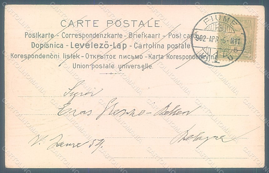 Artist Signed Basch Arpad Lady Art Nouveau Italienne SPOT Relief postcard HR2177 – retro