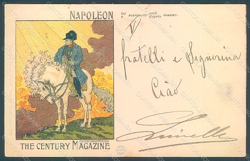Artist Cheret Cinos Napoleon Horse The Century Magazine CORNER CREASED pc HR2186 – fronte