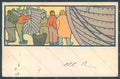 Artist Signed Combaz Art Nouveau Boats and Fishermen WRINKLES postcard HR2208 – fronte