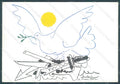 Artist Signed Picasso La Colombe de Avenir Dove Pax FG postcard HR2239 – fronte