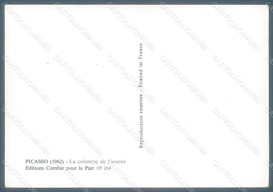 Artist Signed Picasso La Colombe de Avenir Dove Pax FG postcard HR2239 – retro