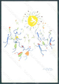 Artist Signed Picasso Ronde de la Jeunesse Dove Pax FG postcard HR2242 – fronte