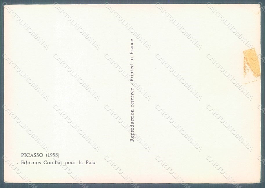 Artist Signed Picasso La Colombe de Avenir Dove Pax FG postcard HR2249 – retro