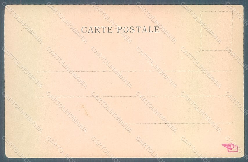 Artist Signed Toussaint Lady Art Nouveau Amsterdam CORNER CREASE postcard HR2264 – retro