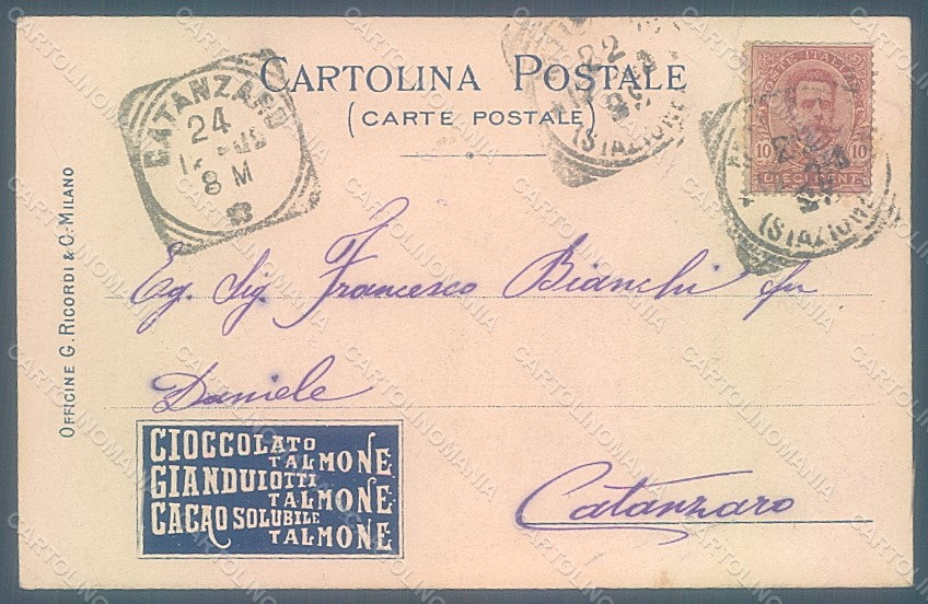 Artist Signed Laskoff Advertising Talmone postcard HR2274 – retro