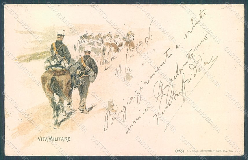 Artist Fattori Military Horse Vita Militare ABRADED WRINKLES serie 269 pc HR2340 – fronte